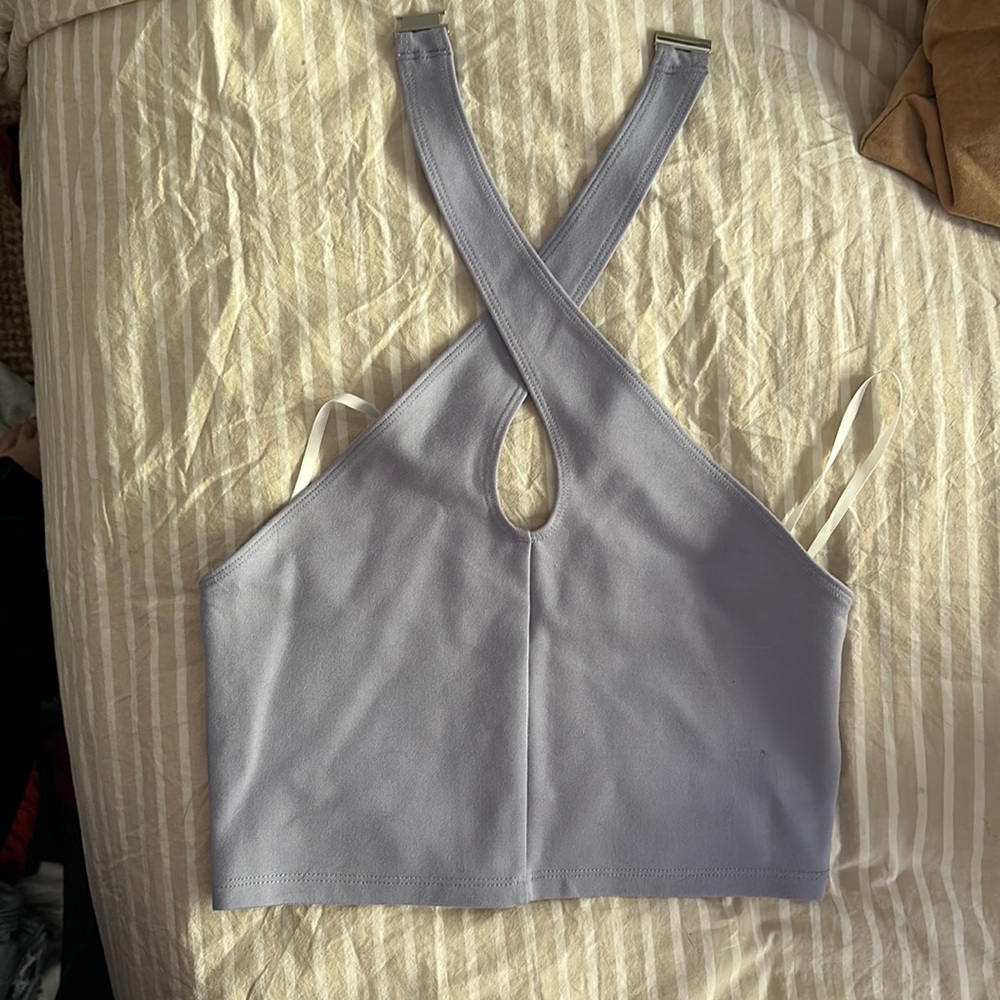 Aritzia size small halter neck purple tank